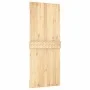 Schiebetür mit Beschlägen aus massivem Kiefernholz 85x210 cm von vidaXL, Türen - Ref: Foro24-3203193, Preis: 204,14 €, Rabatt: %