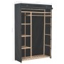 Armario de tela gris 110x40x170 cm de vidaXL, Armarios roperos - Ref: Foro24-248189, Precio: 129,28 €, Descuento: %