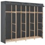 Armario de tela gris 200x40x170 cm de vidaXL, Armarios roperos - Ref: Foro24-248201, Precio: 172,06 €, Descuento: %