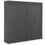 Armario de tela gris 200x40x170 cm de vidaXL, Armarios roperos - Ref: Foro24-248201, Precio: 183,59 €, Descuento: %