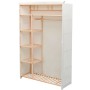 Armario de tela y madera de pino 110x40x170 cm de vidaXL, Armarios roperos - Ref: Foro24-42976, Precio: 109,98 €, Descuento: %