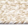 Alfombra hecha a mano de yute marrón y blanco 210 cm de vidaXL, Alfombras - Ref: Foro24-343618, Precio: 133,43 €, Descuento: %