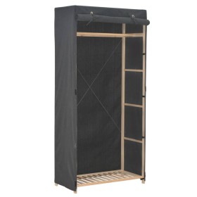 Armario de tela gris 79x40x170 cm de vidaXL, Armarios roperos - Ref: Foro24-248193, Precio: 95,09 €, Descuento: %