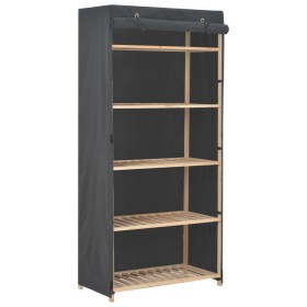 Armario de tela gris 79x40x170 cm de vidaXL, Armarios roperos - Ref: Foro24-248191, Precio: 108,61 €, Descuento: %