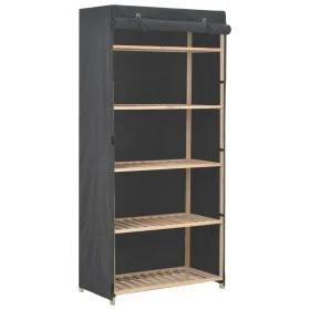 Armario de tela gris 79x40x170 cm de vidaXL, Armarios roperos - Ref: Foro24-248191, Precio: 120,54 €, Descuento: %