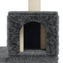 Rascador para gatos con postes de sisal gris oscuro 188 cm en Mobiliario para gatos | Comprar online en Foru.es