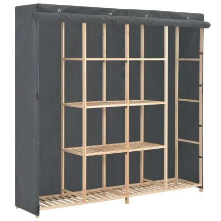 Armario de tela gris 173x40x170 cm de vidaXL, Armarios roperos - Ref: Foro24-248199, Precio: 401,70 €, Descuento: %