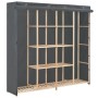 Armario de tela gris 173x40x170 cm de vidaXL, Armarios roperos - Ref: Foro24-248199, Precio: 391,71 €, Descuento: %
