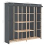 Armario de tela gris 173x40x170 cm de vidaXL, Armarios roperos - Ref: Foro24-248199, Precio: 391,71 €, Descuento: %
