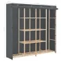 Armario de tela gris 173x40x170 cm de vidaXL, Armarios roperos - Ref: Foro24-248199, Precio: 401,70 €, Descuento: %