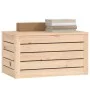 Caja de almacenaje madera maciza de pino 59,5x36,5x33 cm de vidaXL, Armarios y almacenamiento - Ref: Foro24-823614, Precio: 5...