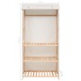 Armario de ropa de 3 niveles 79x40x170 cm de vidaXL, Armarios roperos - Ref: Foro24-247107, Precio: 97,70 €, Descuento: %