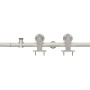 Kit de herrajes para puerta corredera 183 cm acero plateado de vidaXL, Puertas - Ref: Foro24-142825, Precio: 105,05 €, Descue...