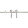 Kit de herrajes para puerta corredera 183 cm acero plateado de vidaXL, Puertas - Ref: Foro24-142826, Precio: 111,62 €, Descue...