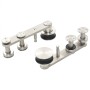 Kit de herrajes para puerta corredera 183 cm acero plateado de vidaXL, Puertas - Ref: Foro24-142826, Precio: 111,62 €, Descue...