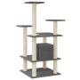 Rascador para gatos con postes de sisal gris oscuro 110 cm de vidaXL, Mobiliario para gatos - Ref: Foro24-171481, Precio: 54,...