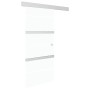 Puerta corredera vidrio ESG y aluminio plateado 90x212 cm de vidaXL, Puertas - Ref: Foro24-288053, Precio: 256,10 €, Descuent...