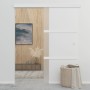 Puerta corredera vidrio ESG y aluminio plateado 90x212 cm de vidaXL, Puertas - Ref: Foro24-288053, Precio: 256,10 €, Descuent...