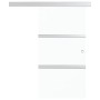 Puerta corredera vidrio ESG y aluminio plateado 90x212 cm de vidaXL, Puertas - Ref: Foro24-288053, Precio: 256,10 €, Descuent...