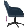 Silla de oficina giratoria terciopelo azul de vidaXL, Sillas de oficina - Ref: Foro24-344855, Precio: 94,90 €, Descuento: %