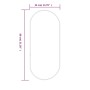 Espejo de pared ovalado plateado 80x35 cm de vidaXL, Espejos - Ref: Foro24-348192, Precio: 45,93 €, Descuento: %