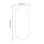 Espejo de pared ovalado dorado 100x45 cm de vidaXL, Espejos - Ref: Foro24-348201, Precio: 59,31 €, Descuento: %