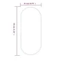 Espejo de pared ovalado negro 80x35 cm de vidaXL, Espejos - Ref: Foro24-348206, Precio: 41,89 €, Descuento: %