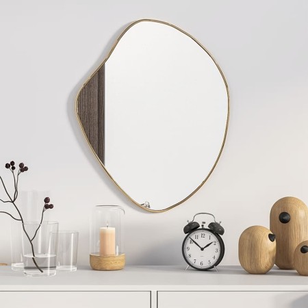 Espejo de pared dorado 50x40 cm de vidaXL, Espejos - Ref: Foro24-348250, Precio: 61,70 €, Descuento: %