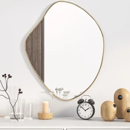 Espejo de pared dorado 60x50 cm de vidaXL, Espejos - Ref: Foro24-348251, Precio: 61,42 €, Descuento: %
