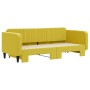 Sofá cama nido terciopelo amarillo 90x200 cm de vidaXL, Camas y somieres - Ref: Foro24-3197068, Precio: 256,24 €, Descuento: %