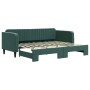 Sofá cama nido terciopelo verde oscuro 90x200 cm de vidaXL, Camas y somieres - Ref: Foro24-3197065, Precio: 251,49 €, Descuen...