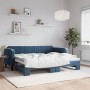 Sofá cama nido terciopelo azul 90x200 cm de vidaXL, Camas y somieres - Ref: Foro24-3197062, Precio: 247,86 €, Descuento: %