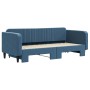 Sofá cama nido terciopelo azul 90x200 cm de vidaXL, Camas y somieres - Ref: Foro24-3197062, Precio: 247,86 €, Descuento: %