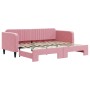 Sofá cama nido terciopelo rosa 90x200 cm de vidaXL, Camas y somieres - Ref: Foro24-3197066, Precio: 261,92 €, Descuento: %