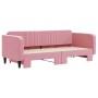 Sofá cama nido terciopelo rosa 90x200 cm de vidaXL, Camas y somieres - Ref: Foro24-3197066, Precio: 261,92 €, Descuento: %