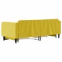 Sofá cama nido con cajones terciopelo amarillo 90x200 cm de vidaXL, Camas y somieres - Ref: Foro24-3197116, Precio: 295,59 €,...