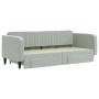 Sofá cama nido con cajones terciopelo gris claro 90x200 cm de vidaXL, Camas y somieres - Ref: Foro24-3197111, Precio: 291,13 ...