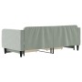 Sofá cama nido con cajones terciopelo gris claro 90x200 cm de vidaXL, Camas y somieres - Ref: Foro24-3197111, Precio: 291,13 ...