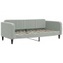 Sofá cama nido con colchón terciopelo gris claro 90x200 cm de vidaXL, Camas y somieres - Ref: Foro24-3197087, Precio: 438,30 ...