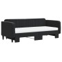 Sofá cama nido con colchón terciopelo negro 90x200 cm de vidaXL, Camas y somieres - Ref: Foro24-3197091, Precio: 441,07 €, De...