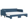 Sofá cama nido con colchón terciopelo azul 90x200 cm de vidaXL, Camas y somieres - Ref: Foro24-3197086, Precio: 440,14 €, Des...