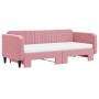 Sofá cama nido con colchón terciopelo rosa 90x200 cm de vidaXL, Camas y somieres - Ref: Foro24-3197090, Precio: 452,95 €, Des...