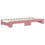 Sofá cama nido con colchón terciopelo rosa 90x200 cm de vidaXL, Camas y somieres - Ref: Foro24-3197090, Precio: 452,95 €, Des...
