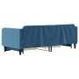 Sofá cama nido con cajones terciopelo azul 90x200 cm de vidaXL, Camas y somieres - Ref: Foro24-3197110, Precio: 289,38 €, Des...