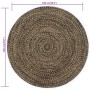 Alfombra hecha a mano de yute marrón y negro 180 cm de vidaXL, Alfombras - Ref: Foro24-343620, Precio: 114,53 €, Descuento: %