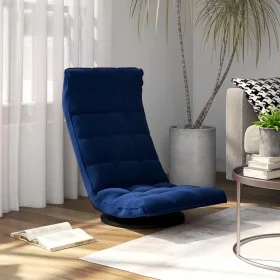 Silla de suelo giratoria de terciopelo azul de vidaXL, Sillas de suelo - Ref: Foro24-336563, Precio: 117,03 €, Descuento: %