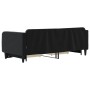 Sofá cama nido con cajones terciopelo negro 90x200 cm de vidaXL, Camas y somieres - Ref: Foro24-3197115, Precio: 292,01 €, De...