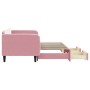 Sofá cama nido con cajones terciopelo rosa 90x200 cm de vidaXL, Camas y somieres - Ref: Foro24-3197114, Precio: 298,58 €, Des...