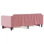 Sofá cama nido con cajones terciopelo rosa 90x200 cm de vidaXL, Camas y somieres - Ref: Foro24-3197114, Precio: 283,36 €, Des...