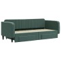 Sofá cama nido con cajones terciopelo verde oscuro 90x200 cm de vidaXL, Camas y somieres - Ref: Foro24-3197113, Precio: 291,5...